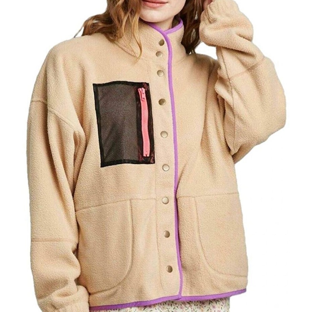 Wild Fable Patagonia-Style Snap Button Zip Fleece Jacket XL